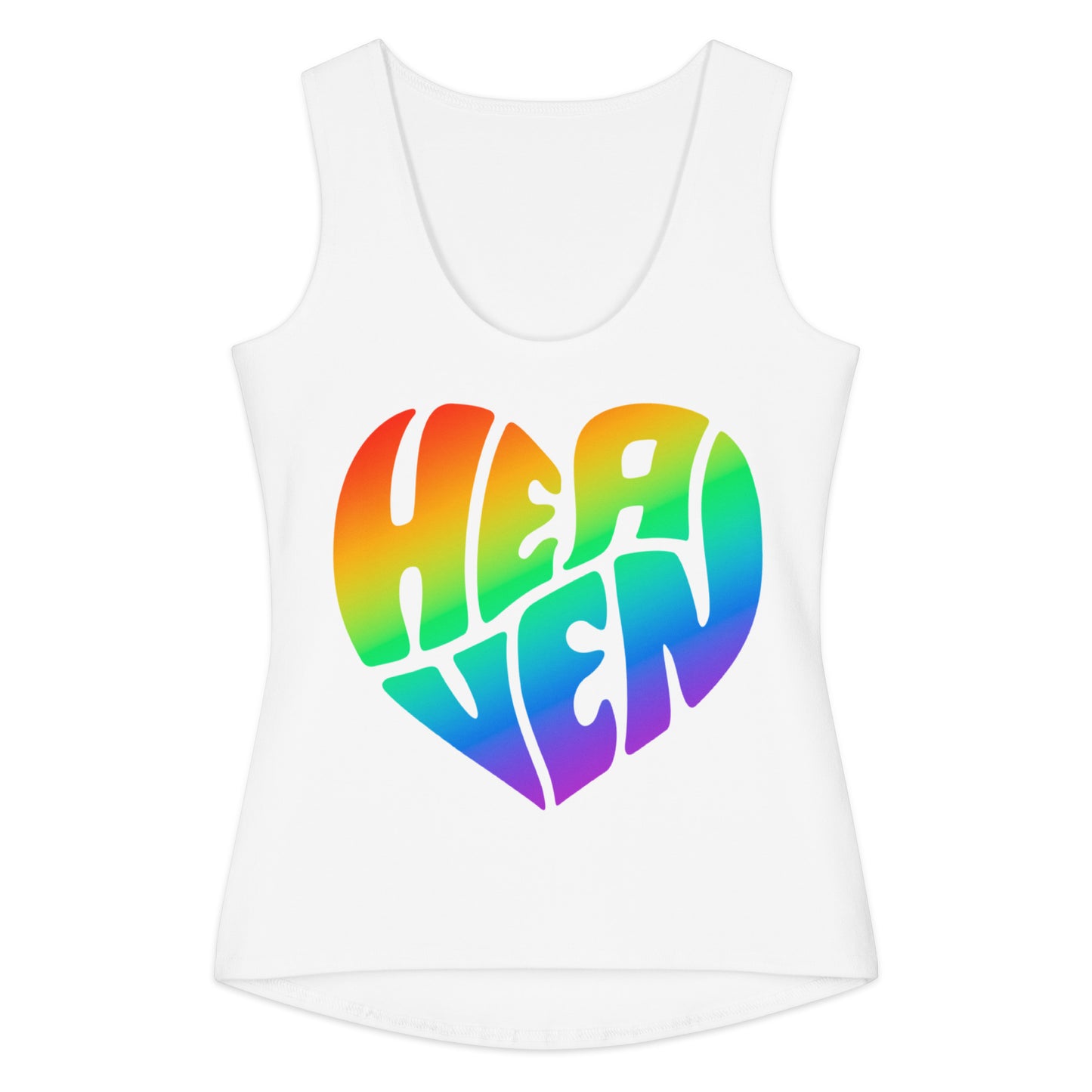 Rainbow Heart - Women's Cotton Tank Top
